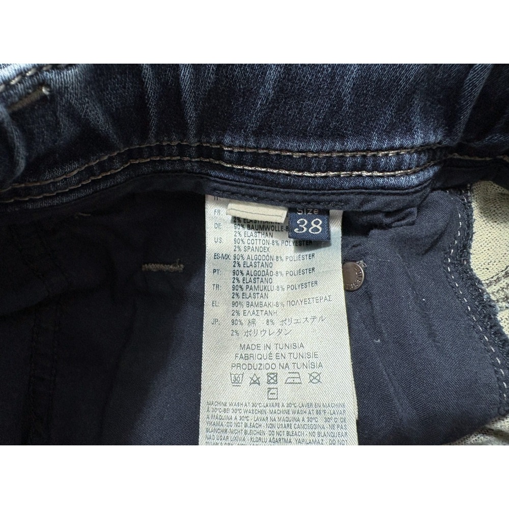 Diesel Krooley Jeans Mens 38x32 Denim Sweat Pants Blue Dark Wash Distressed - Picture 11 of 16